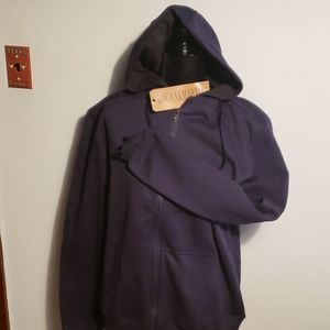Logan & Martin Mens fleece pullover- zip hoodie